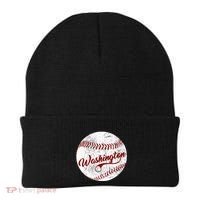 Baseball Washington Dc Team Love Baseball National Pastime Beanie thumb 0