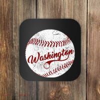 Baseball Washington Dc Team Love Baseball National Pastime Coaster thumb 0