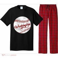 Baseball Washington Dc Team Love Baseball National Pastime Pajama Set thumb 0