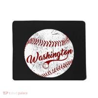 Baseball Washington Dc Team Love Baseball National Pastime Mousepad thumb 0