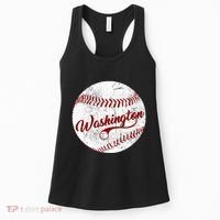 Baseball Washington Dc Team Love Baseball National Pastime Women's Tank Top thumb 0