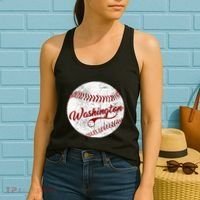 Baseball Washington Dc Team Love Baseball National Pastime Women's Tank Top thumb 2