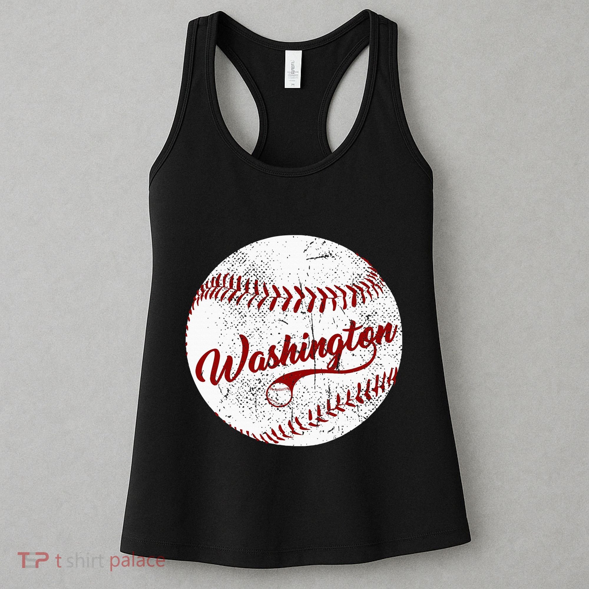 Baseball Washington Dc Team Love Baseball National Pastime Women's Tank Top