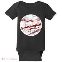 Baseball Washington Dc Team Love Baseball National Pastime Baby Bodysuit thumb 0