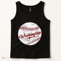 Baseball Washington Dc Team Love Baseball National Pastime Tank Top thumb 2