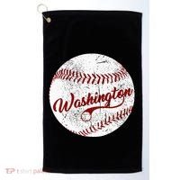 Baseball Washington Dc Team Love Baseball National Pastime Golf Towel thumb 0