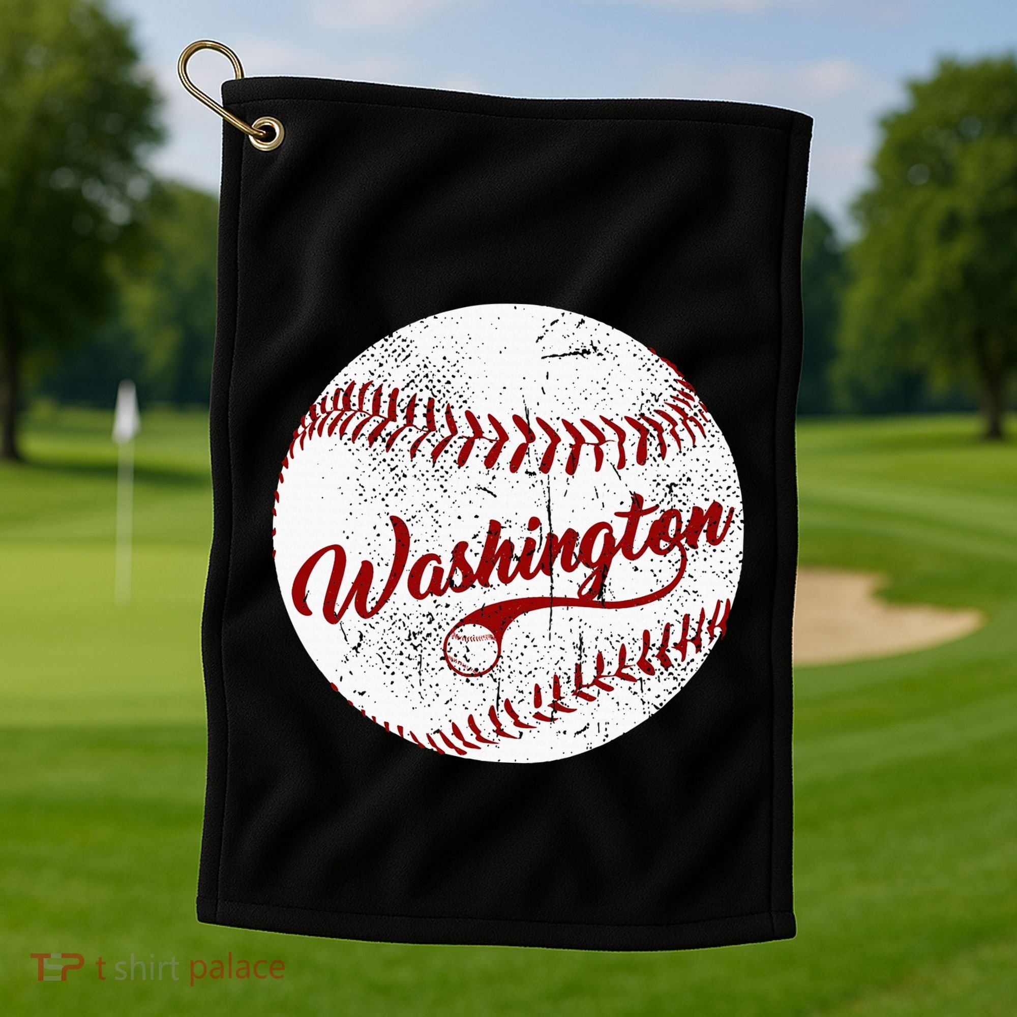 Baseball Washington Dc Team Love Baseball National Pastime Golf Towel