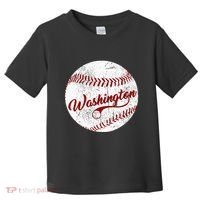 Baseball Washington Dc Team Love Baseball National Pastime Toddler T-Shirt thumb 0