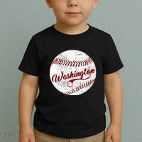 Baseball Washington Dc Team Love Baseball National Pastime Toddler T-Shirt thumb 2