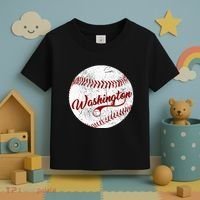 Baseball Washington Dc Team Love Baseball National Pastime Toddler T-Shirt thumb 3