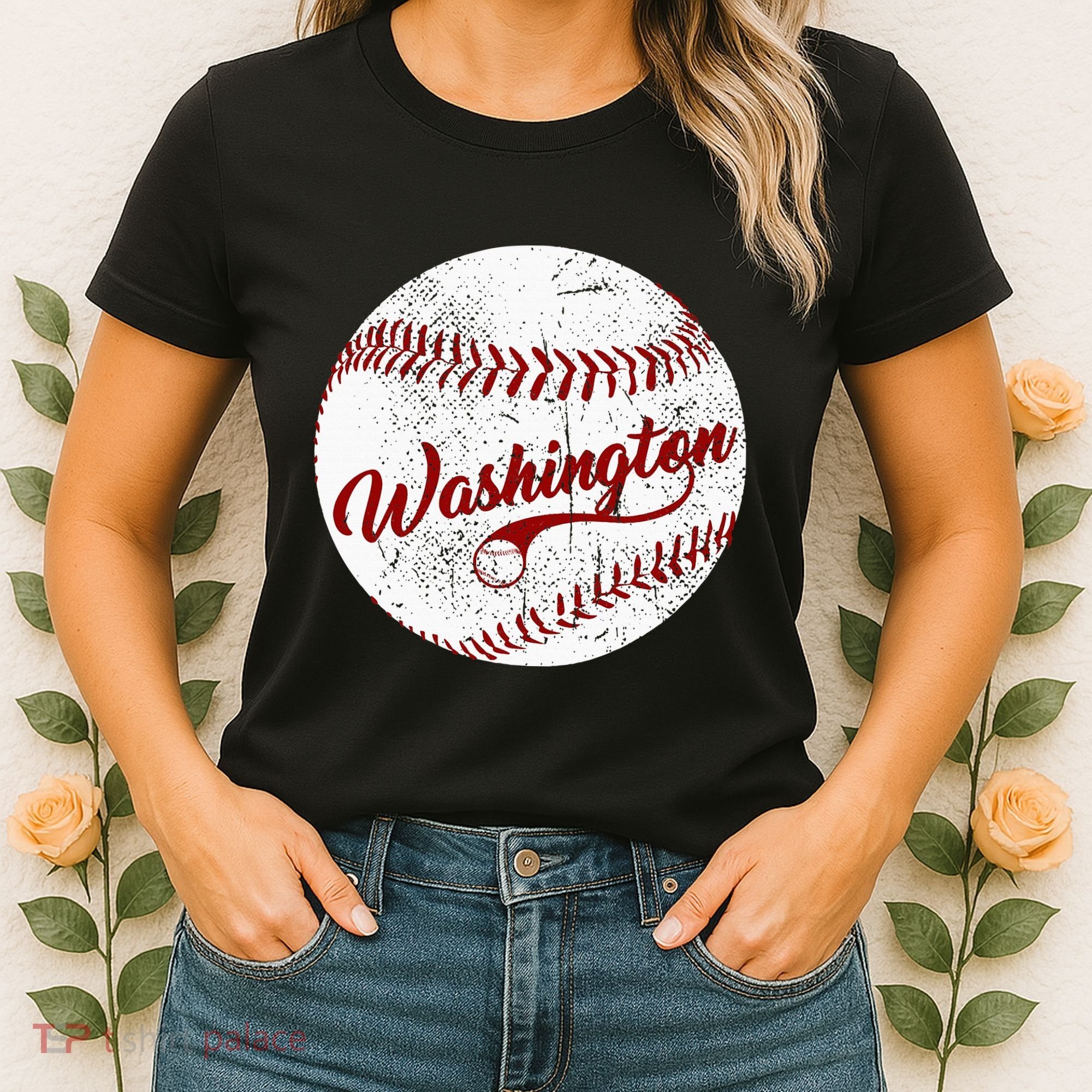 Baseball Washington Dc Team Love Baseball National Pastime Women's T-Shirt