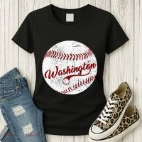 Baseball Washington Dc Team Love Baseball National Pastime Women's T-Shirt thumb 3