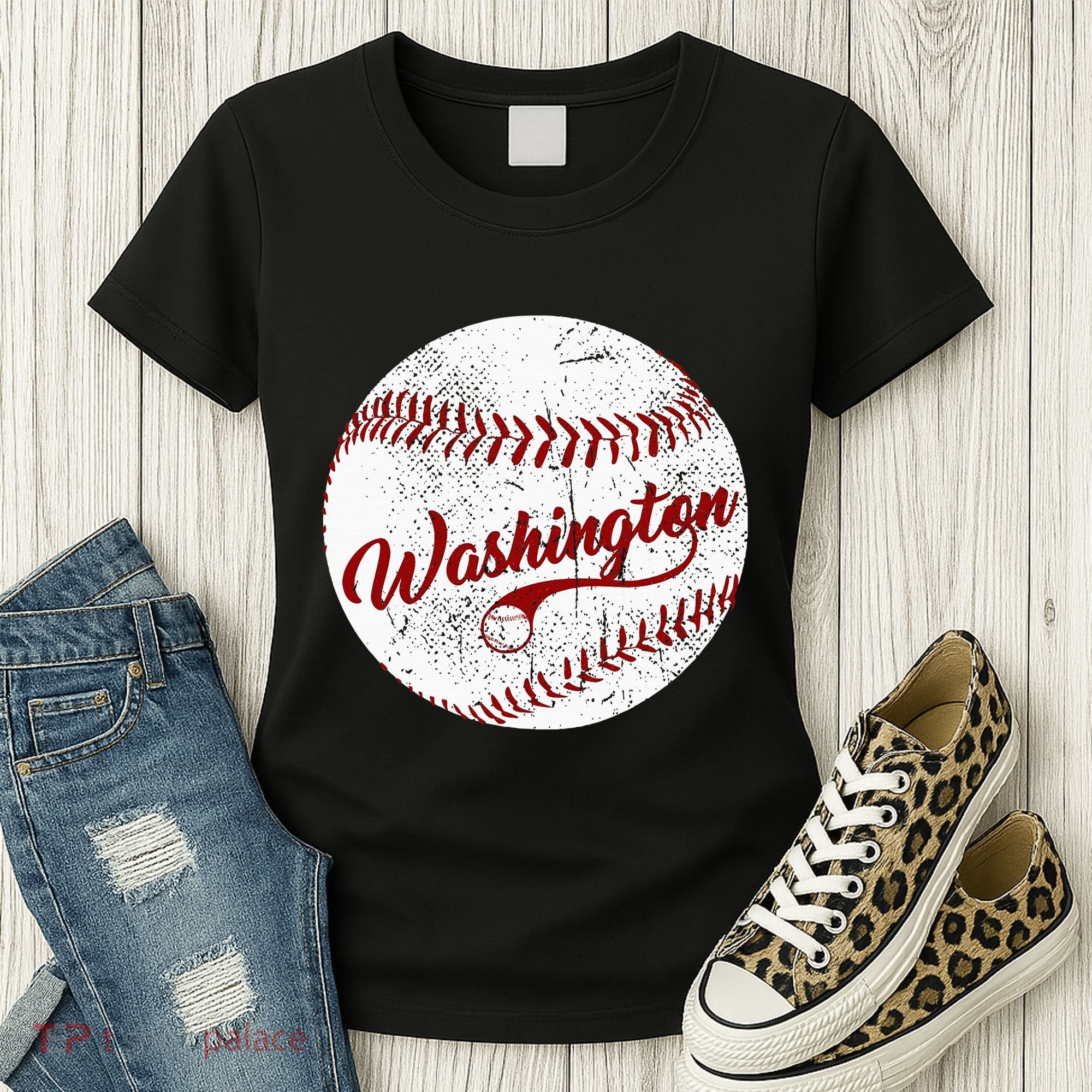 Baseball Washington Dc Team Love Baseball National Pastime Women's T-Shirt
