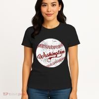 Baseball Washington Dc Team Love Baseball National Pastime Women's T-Shirt thumb 4