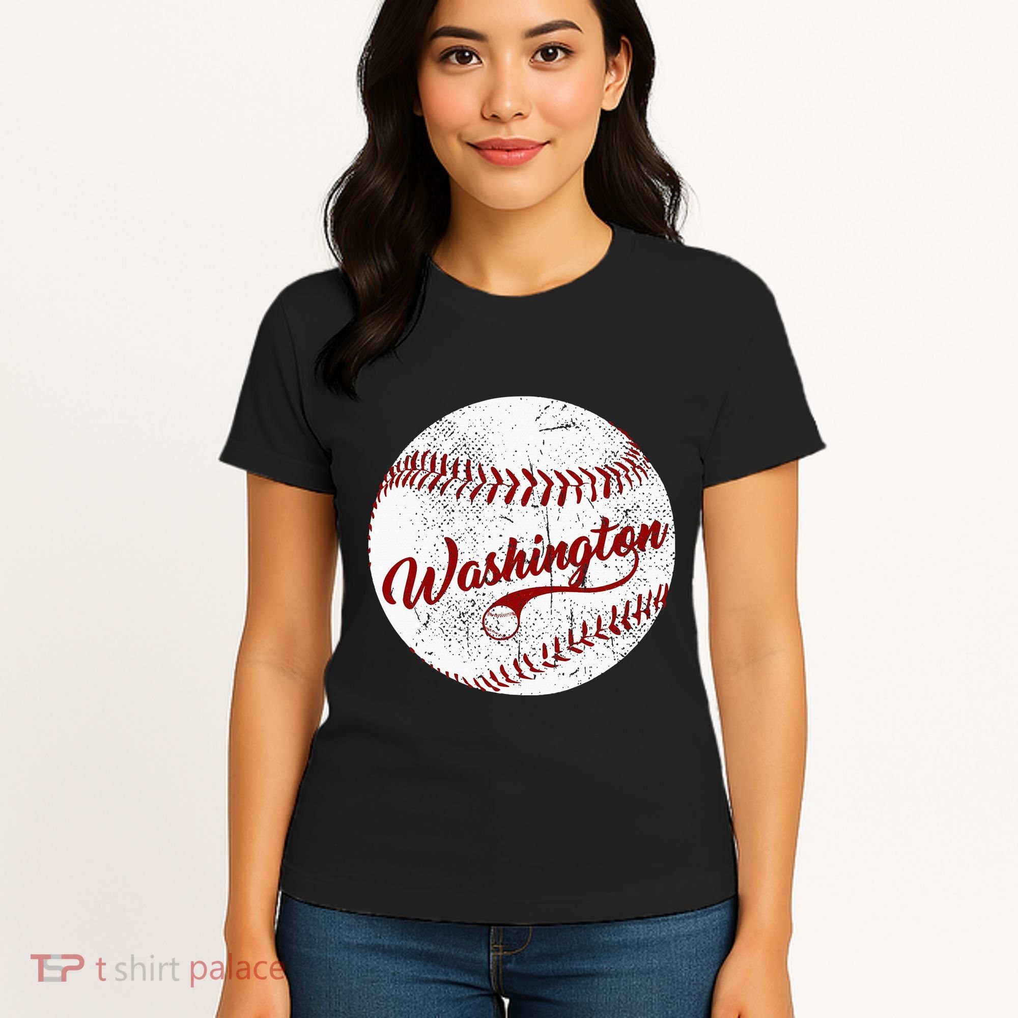 Baseball Washington Dc Team Love Baseball National Pastime Women's T-Shirt
