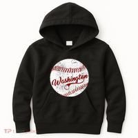 Baseball Washington Dc Team Love Baseball National Pastime Kids Hoodie thumb 0