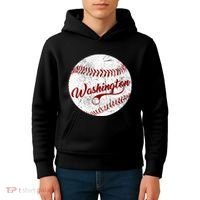 Baseball Washington Dc Team Love Baseball National Pastime Kids Hoodie thumb 4