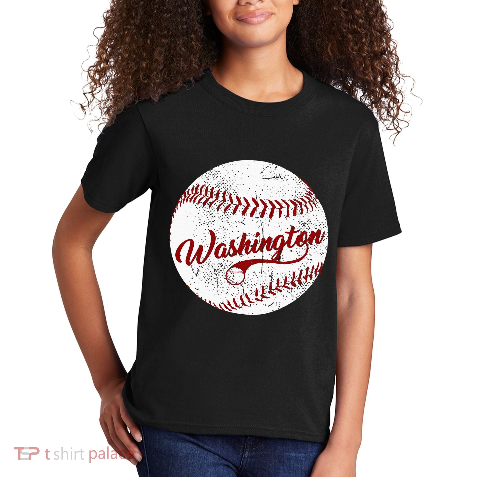 Baseball Washington Dc Team Love Baseball National Pastime Kids T-Shirt