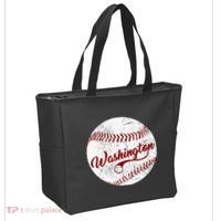 Baseball Washington Dc Team Love Baseball National Pastime Tote Bag thumb 2