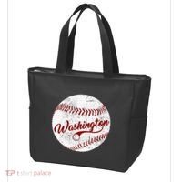 Baseball Washington Dc Team Love Baseball National Pastime Tote Bag thumb 3