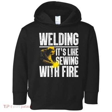 Best Welding Design Welder Welding Metal Weld Toddler Hoodie