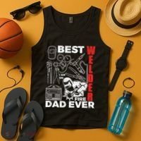 Best Welder Dad Ever Tank Top thumb 4