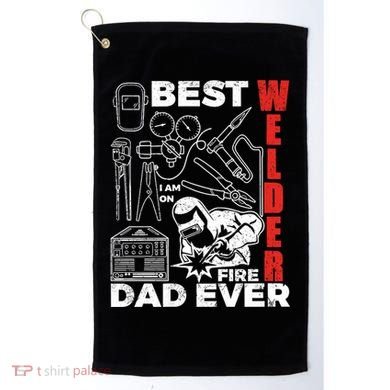 Best Welder Dad Ever Golf Towel