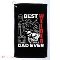Best Welder Dad Ever Golf Towel thumb 0