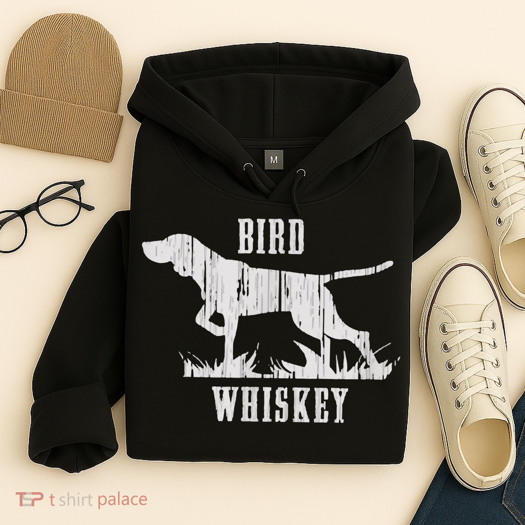 Bird Whiskey Dog Hoodie
