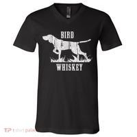 Bird Whiskey Dog V-Neck T-Shirt thumb 0