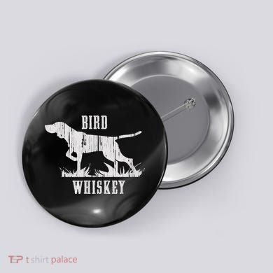 Bird Whiskey Dog Button