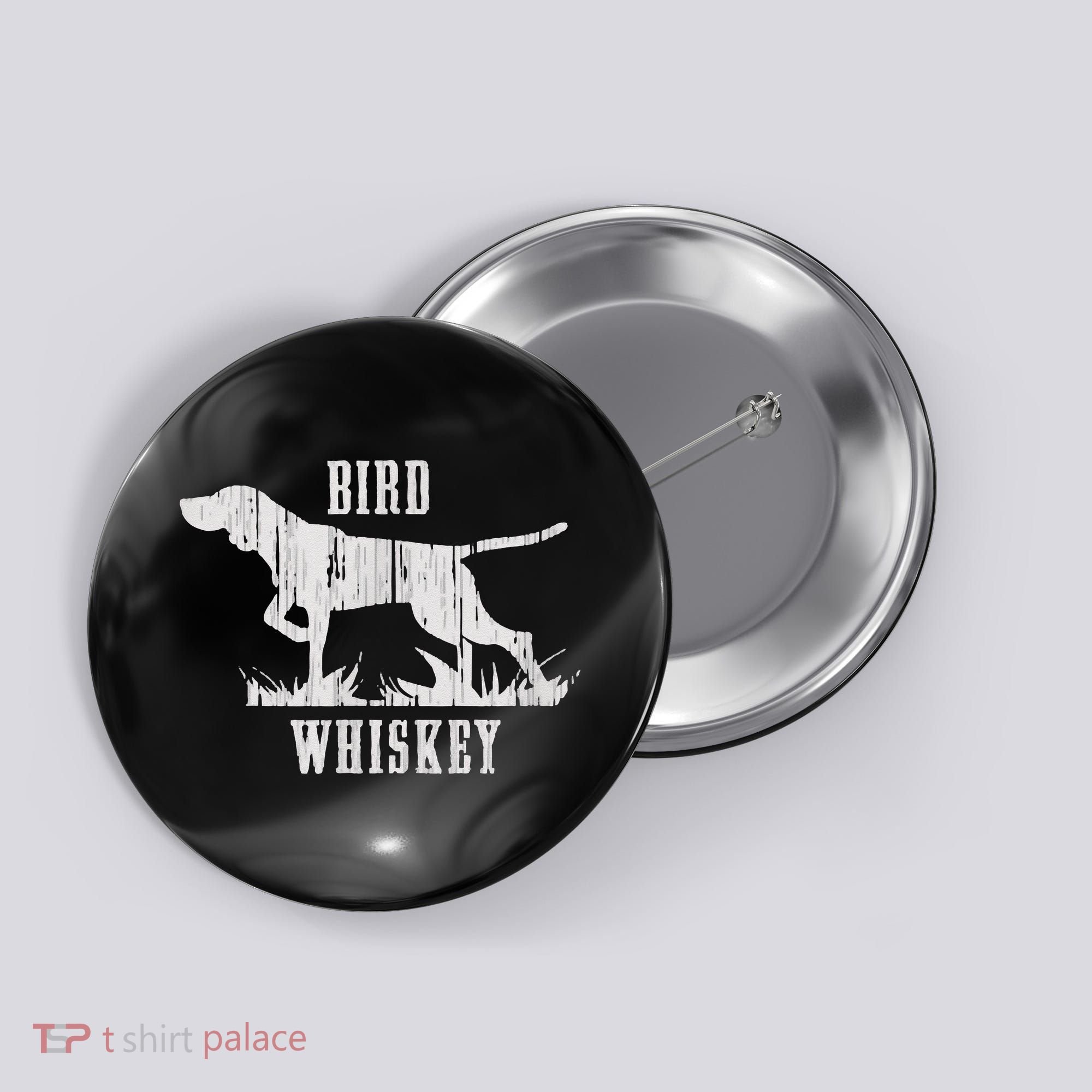 Bird Whiskey Dog Button