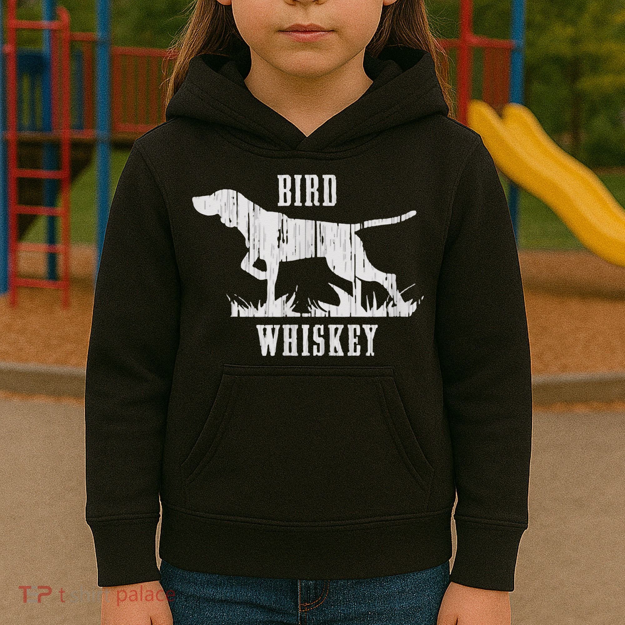 Bird Whiskey Dog Kids Hoodie