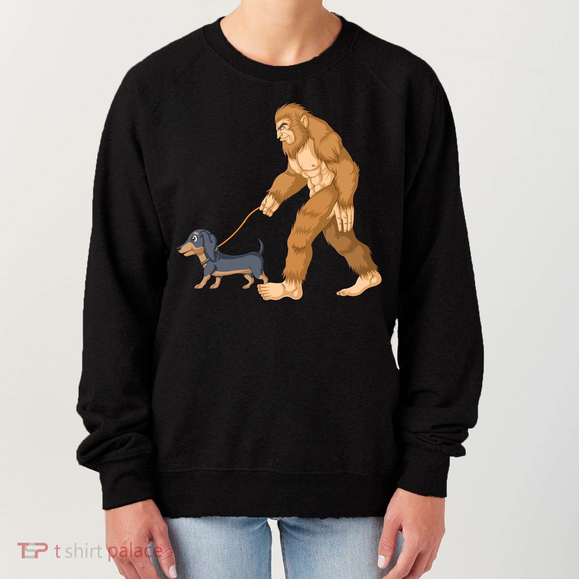 Bigfoot Walk Dachshund Women's Sweatshirt