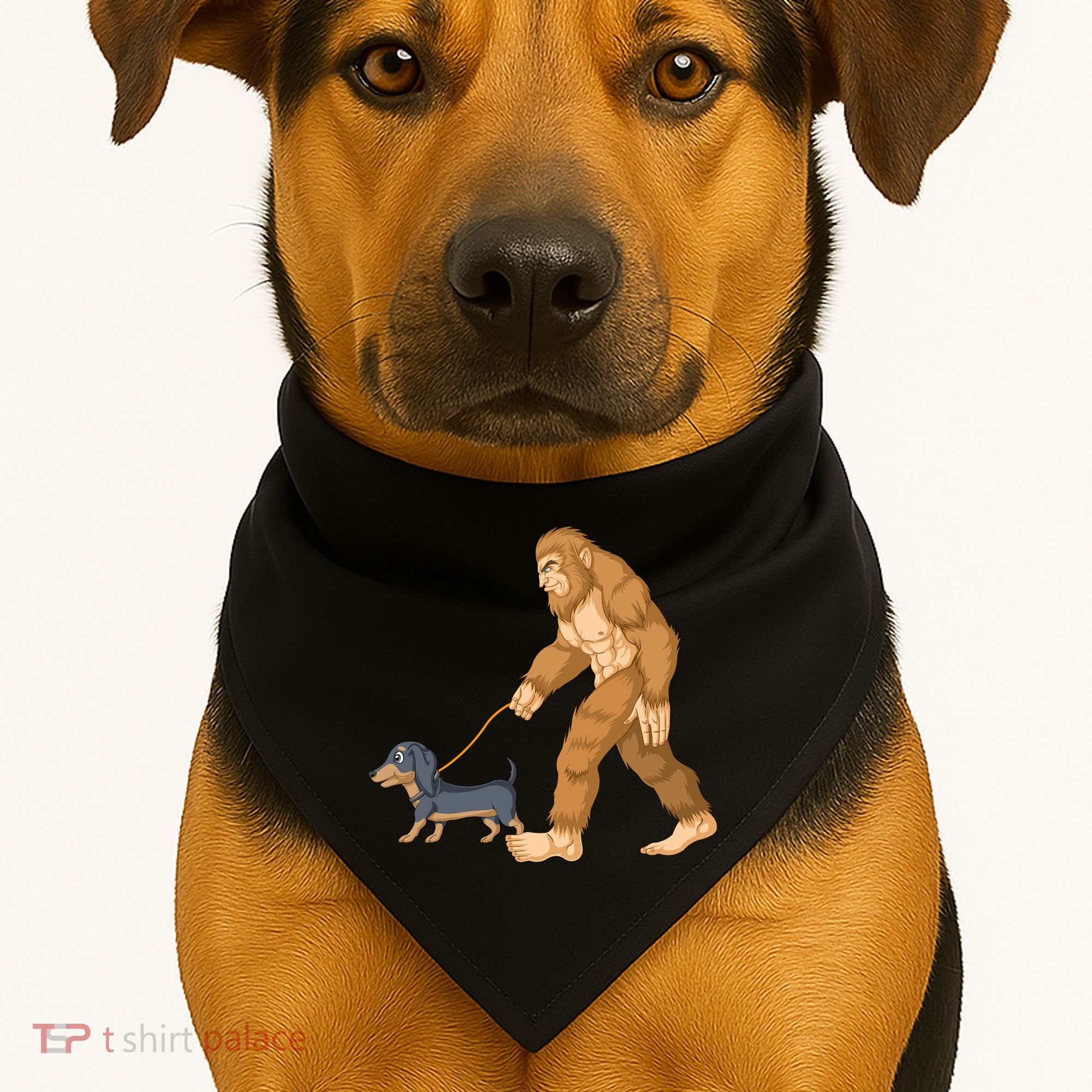 Bigfoot Walk Dachshund USA-Made Doggie Bandana