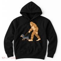 Bigfoot Walk Dachshund Hoodie thumb 0