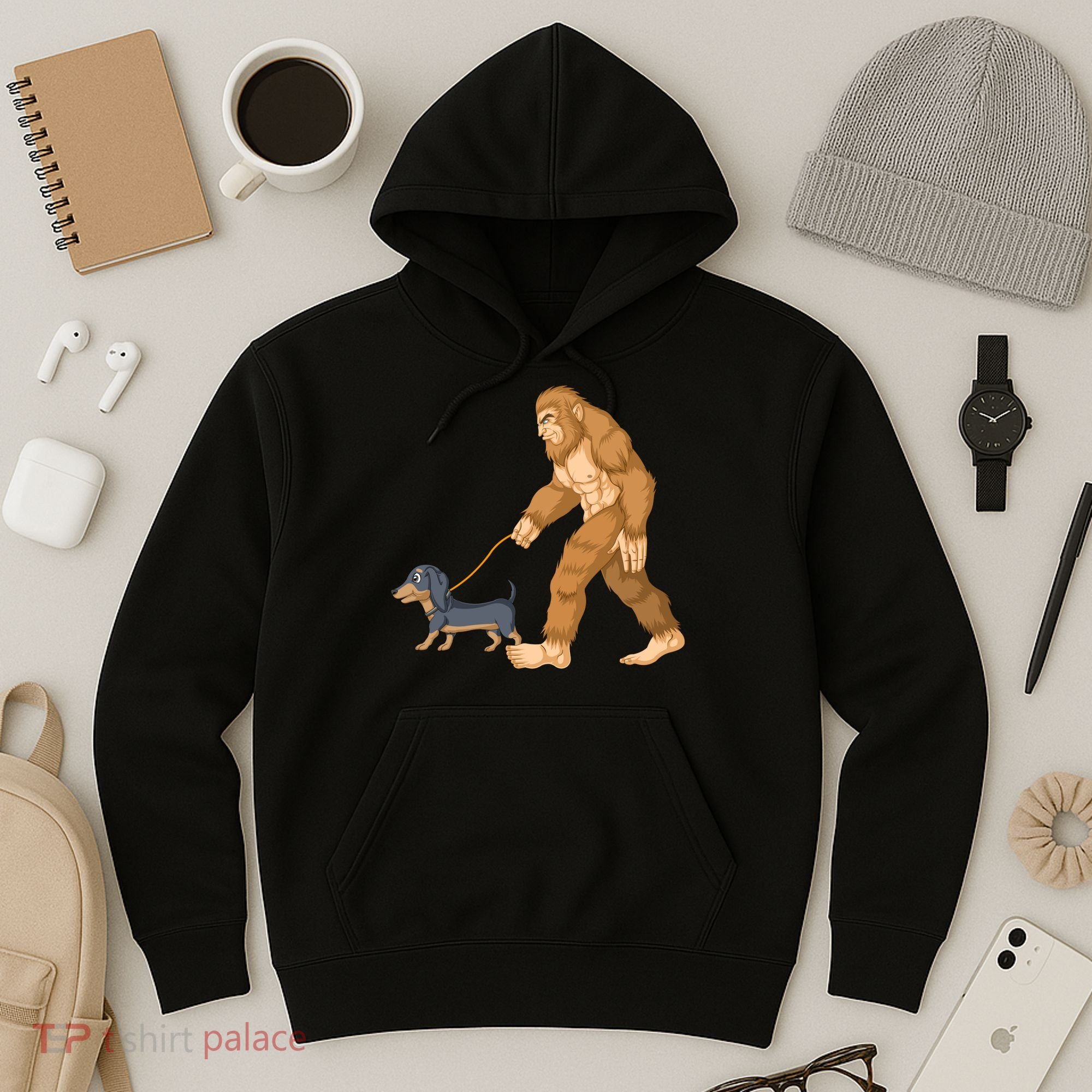 Bigfoot Walk Dachshund Hoodie