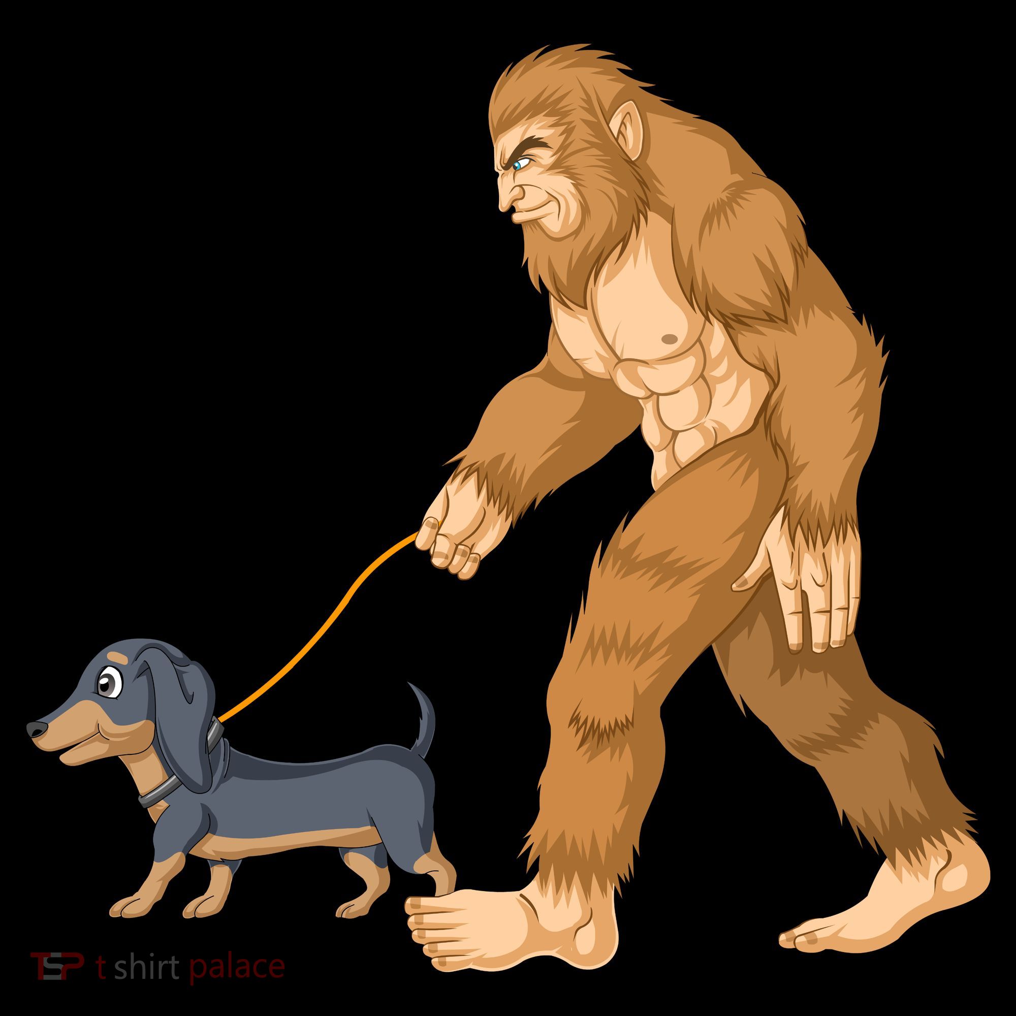 Bigfoot Walk Dachshund Apron
