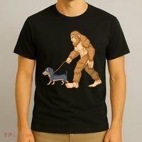 Bigfoot Walk Dachshund T-Shirt thumb 3