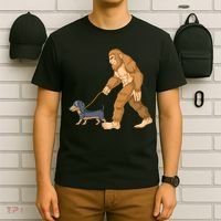 Bigfoot Walk Dachshund T-Shirt thumb 6