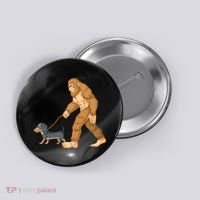 Bigfoot Walk Dachshund Button thumb 0