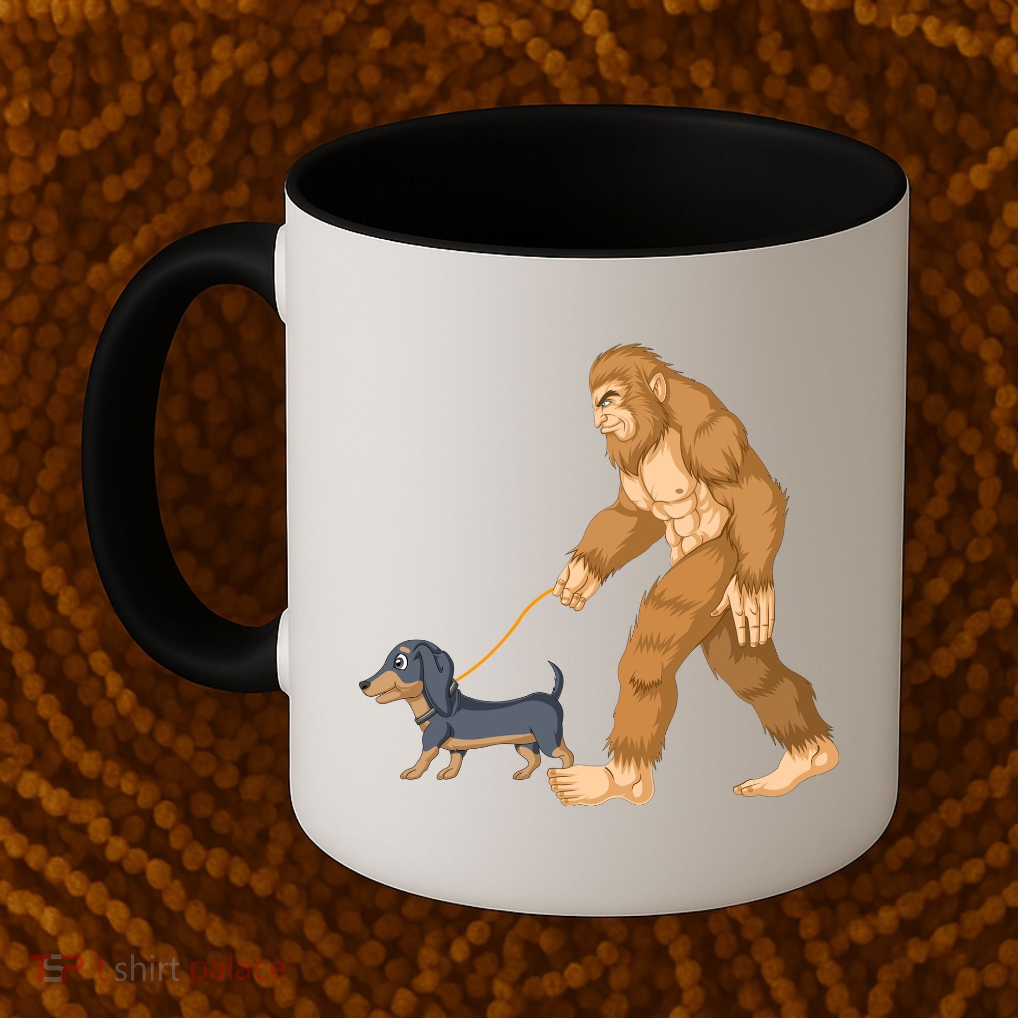 Bigfoot Walk Dachshund Coffee Mug