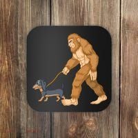 Bigfoot Walk Dachshund Coaster thumb 0