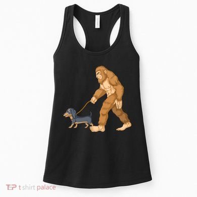 Bigfoot Walk Dachshund Women's Tank Top