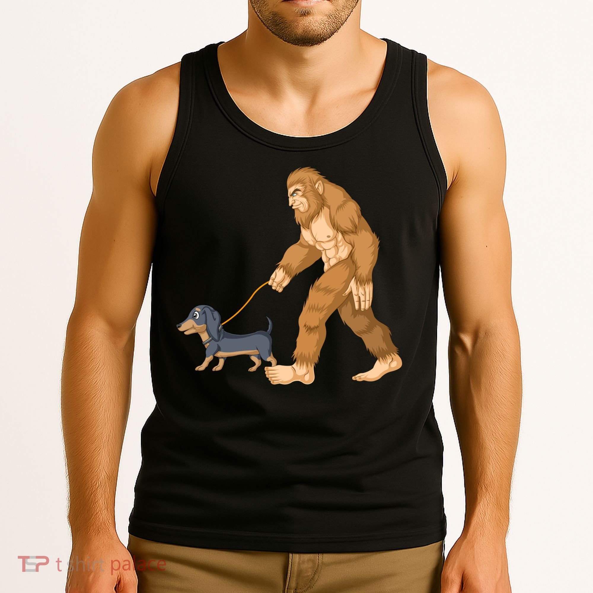 Bigfoot Walk Dachshund Tank Top