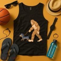 Bigfoot Walk Dachshund Tank Top thumb 4