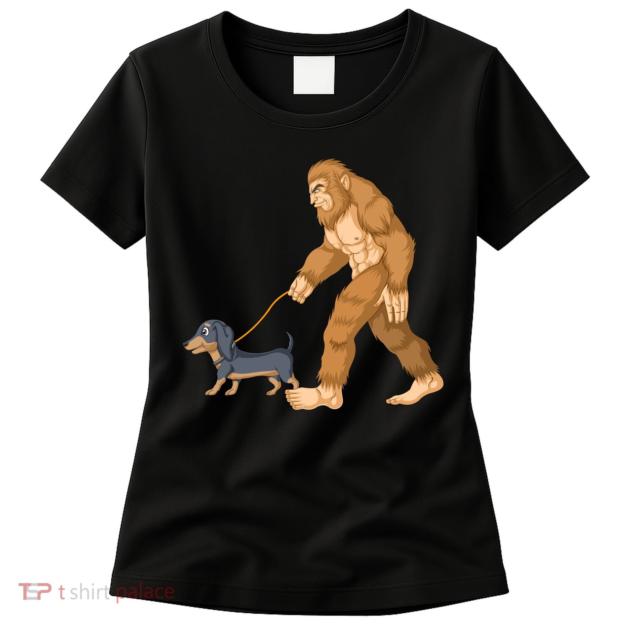 Bigfoot Walk Dachshund Women's T-Shirt