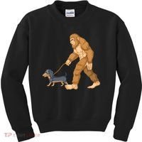 Bigfoot Walk Dachshund Kids Sweatshirt thumb 0