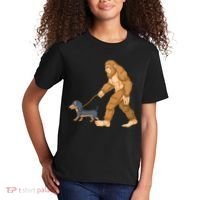 Bigfoot Walk Dachshund Kids T-Shirt thumb 2