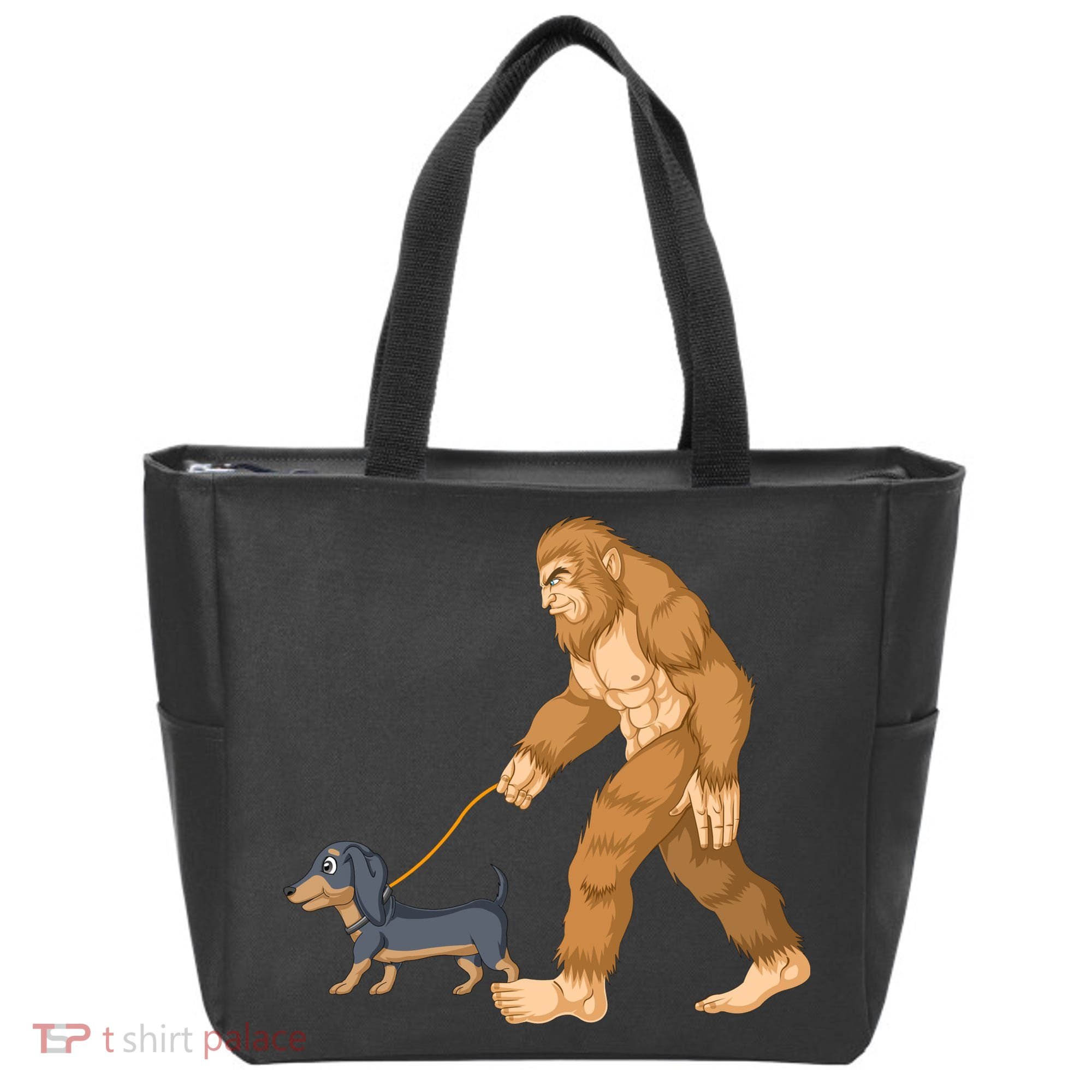 Bigfoot Walk Dachshund Tote Bag